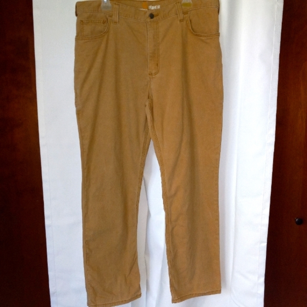 Carhartt Relaxed Fit Chino Tan 38X30 Casual Workwear Streetwear 29 Inseam